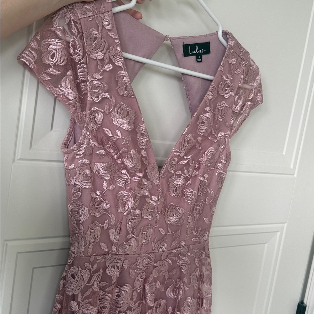 Lulus Jacqueline Floral Embroidered Open Back Dres - Picture 8 of 12